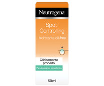 Crema hidratante sin aceites, para granos persistentes NEUTROGENA Spot controlling 50 ml.