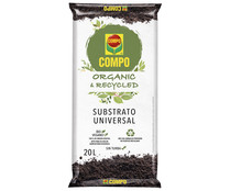 Sustrato universal BIO para todo tipo de plantas, 20 litros COMPO ORGANIC & RECYCLED.