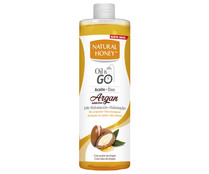 Aceite corporal hidratante, sin aclarado, con aceite de Argan NATURAL HONEY Oil & go 300 ml.