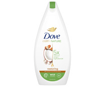Gel de baño o ducha con aceite de coco y leche de almendras DOVE 500 ml.