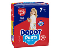 Pants (braguitas) de aprendizaje talla 7 para niños de más de 17 kilogramos DODOT Pants 23 uds.
