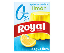 Gelatina en polvo sabor limón 0 % ROYAL 31 g.