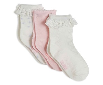 Lote de 3 pares de calcetines para bebé IN EXTENSO, talla 24/26. Lote de 3 pares de calcetines para bebé IN EXTENSO, talla 24/26.
