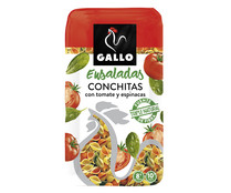 Ensalada, conchitas con tomate y espinacas GALLO 500 g