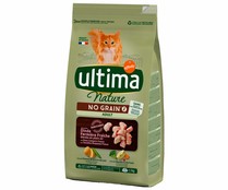 Alimento seco gato adulto con pavo ULTIMA NATURE 1,1 kg.
