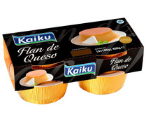 Flan de queso gourmet, sin gluten KAIKU 4 x 100 g.