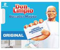 Borrador mágico de manchas especial pared y calzado DON LIMPIO 2 uds.
