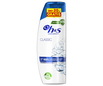 Champú anticaspa para todo tipo de cabellos H&S Classic 380 ml.