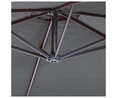 Parasol de jardín 3x3 m de aluminio y poliéster color gris, GARDEN STAR ALCAMPO.