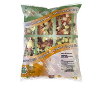 Pisto de verduras congelado (tomate, calabacín, pimiento tricolor y cebolla) PRODUCTO ALCAMPO 1 Kg.
