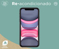 Smartphone 15,49cm (6,1") iPhone 11 black (REACONDICIONADO), Chip A13 Bionic, 128GB, 12+12 Mpx, vídeo en 4K, iOS 15.