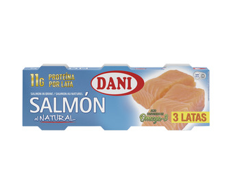 Salmón al natural DANI 3 uds. x 50 g. Salmón al natural DANI 3 uds. x 50 g.