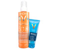 Protector solar en spray, especial niños con pieles sensibles y FPS 50+ (muy alto) VICHY Capital soleil 200 ml.