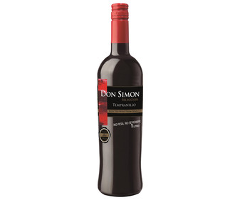 Vino tinto DON SIMON botella de plástico de 1 litro Vino tinto DON SIMON botella de plástico de 1 litro