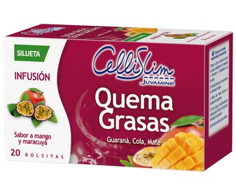 Infusión quema grasas con sabor a mango y maracuyá CELLISLIM 20 uds. Infusión quema grasas con sabor a mango y maracuyá CELLISLIM 20 uds.
