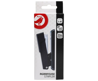 Grapadora de oficina negra 55mm para grapas de 24/6 y 26/6 PRODUCTO ALCAMPO. Grapadora de oficina negra 55mm para grapas de 24/6 y 26/6 PRODUCTO ALCAMPO.