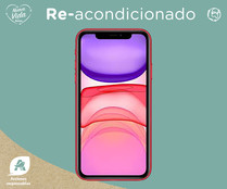 Smartphone 15,49 cm (6,1") iPhone 11 red (REACONDICIONADO), Chip A13 Bionic, 64GB, 12+12 Mpx, vídeo en 4K, iOS 15.