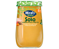 Tarrito de verduritas, lentejas y pavo, ecológico, a partir de 8 meses HERO Solo 190 g.