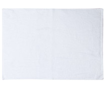 Alfombra de baño color blanco 100% algodón, 600g/m², 40x60 centímetros PRODUCTO ECONÓMICO ALCAMPO.