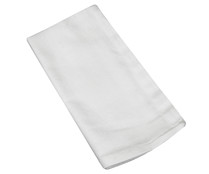 Servilleta 100% algodón color blanco, 40x40 centímetros, Esencial, ACTUEL.