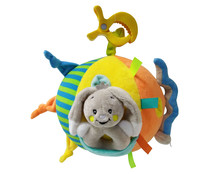 Pelota de peluche suave con activiades ONE TWO FUN ALCAMPO. Pelota de peluche suave con activiades ONE TWO FUN ALCAMPO.