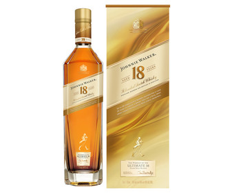 Whisky blended escocés de 18 años JOHNIE WALKER botella de 70 cl. Whisky blended escocés de 18 años JOHNIE WALKER botella de 70 cl.
