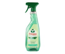 Limpiacristales de pistola ecológico con alcohol, brillo sin rastros FROGGY 750 ml.