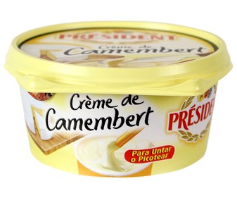 Crema de queso para untar Camembert PRÉSIDENT 125 g. Crema de queso para untar Camembert PRÉSIDENT 125 g.