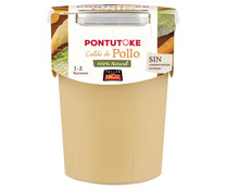 Caldo de pollo 100% natural, sin conservantes ni aromas ARGAL Pontutoque 455 ml.