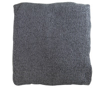 Funda para de chenilla bielástica para sofá de 2 plazas, color gris oscuro, TEXTIL HOGAR.