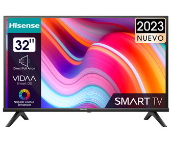 Televisión 81,28 cm (32") LED HISENSE 32A4K FULL HD, SMART TV, WIFI, TDT HD, USB reproductor, 2HDMI, 60HZ. Televisión 81,28 cm (32") LED HISENSE 32A4K FULL HD, SMART TV, WIFI, TDT HD, USB reproductor, 2HDMI, 60HZ.