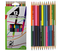 Pack de 12 lápices bicolor. PRODUCTO ALCAMPO.