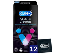 Preservativos lubricados con acelerante del orgasmo (ella) y retardante (él) DUREX Mutual climax 12 uds