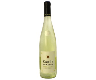 Vino blanco semidulce con denominación de origen de Cataluña CONDE DE CARALT botella de 75 cl. Vino blanco semidulce con denominación de origen de Cataluña CONDE DE CARALT botella de 75 cl.