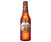Cerveza tostada AMSTEL Oro 33 cl.