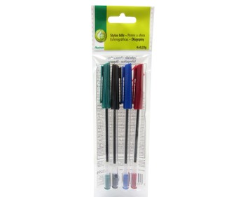 4 bolígrafos con tapa punta media y colores verde, negro, azul y rojo PRODUCTO ECONÓMICO ALCAMPO. 4 bolígrafos con tapa punta media y colores verde, negro, azul y rojo PRODUCTO ECONÓMICO ALCAMPO.