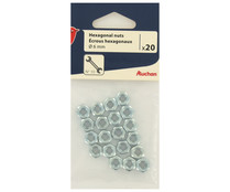 Tuerca hexagonal de 6 milímetros, 20 unidades, PRODUCTO ALCAMPO. Tuerca hexagonal de 6 milímetros, 20 unidades, PRODUCTO ALCAMPO.