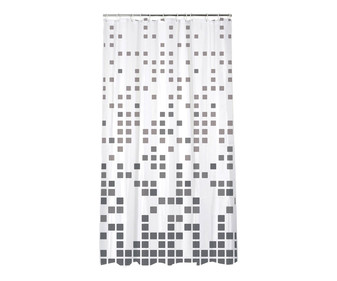 Cortina de baño de poliéster, 180x200cm, ACTUEL. Cortina de baño de poliéster, 180x200cm, ACTUEL.