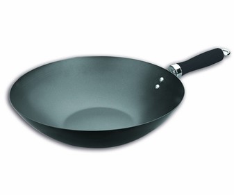 Wok Moka de 30cm. con cuerpo de acero inoxidable antiadherente y fondo difusor del calor IBILI. Wok Moka de 30cm. con cuerpo de acero inoxidable antiadherente y fondo difusor del calor IBILI.