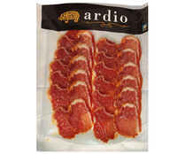 Lomo de cebo de campo ibérico (50% raza ibérica), cortado en finas lonchas ARDIO 100 g.