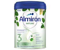Leche de crecimiento apta para vegetarianos y flexitarianos, a partir del los 12 meses ALMIRÓN Nature 3 800 g.