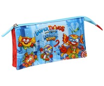 Estuche con 3 compartimentos 22x3x12cm diseño SUPERTHINGS.