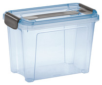Caja de ordenación multiuso con tapa detalles en gris, capacidad de 4,6 litros, ACTUEL.