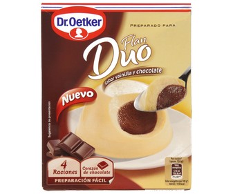 Flan de vainilla y chocolate 92 gramos Flan de vainilla y chocolate 92 gramos