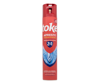 Apresto quita arrugas en aerosol TOKE APRESTO 500 ml. Apresto quita arrugas en aerosol TOKE APRESTO 500 ml.