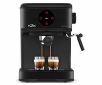 Cafetera espresso SOLAC Taste Control CE4498, presión 20 bar, selector táctil, vaporizador, café molido, depósito 1.5l.