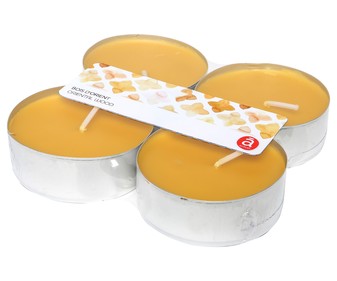 Set 4 tealights perfumadas, aroma oriental wood, ACTUEL. Set 4 tealights perfumadas, aroma oriental wood, ACTUEL.