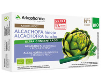Complemento alimenticio a base de alcachofa e hinojo en ampollas individuales ARKOPHARMA Arkofluido 10 uds.
