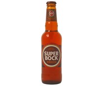 Cerveza portuguesa tipo abadía SUPER BOCK botella de 33 centilitros