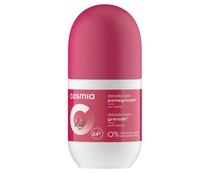 Desodorante roll-on para mujer, sin sales de aluminio y con extracto de granada COSMIA 50 ml.
